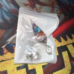 Multicolor Crystal Pendant Necklace